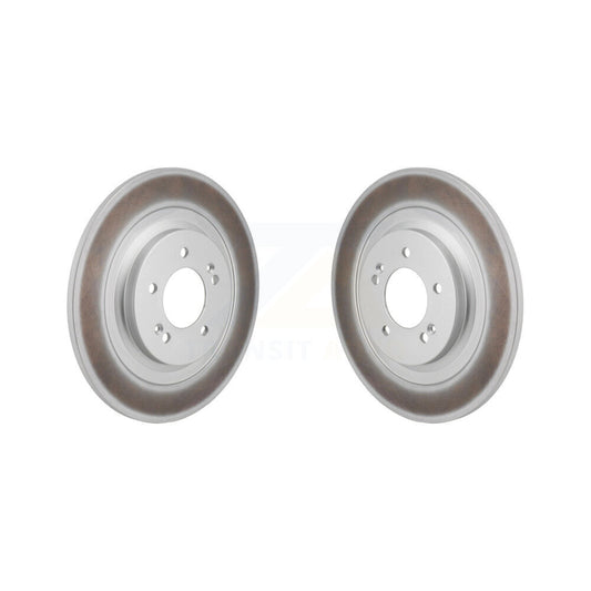 Coated Disc Brake Rotors Rear Pair For Hyundai Sonata Kia K5