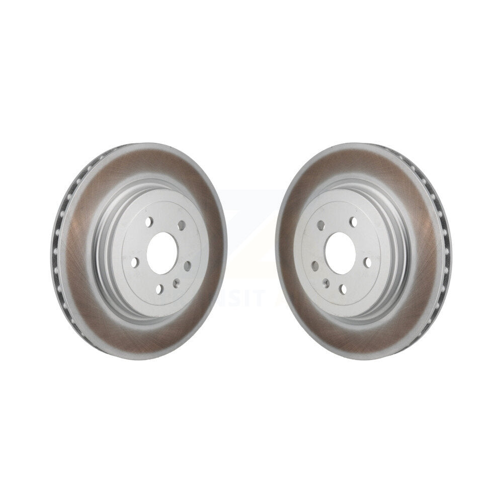 Coated Disc Brake Rotors Rear Pair For Tesla S
