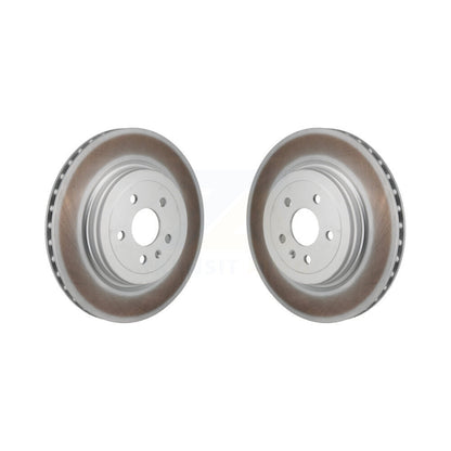 Coated Disc Brake Rotors Rear Pair For Tesla S