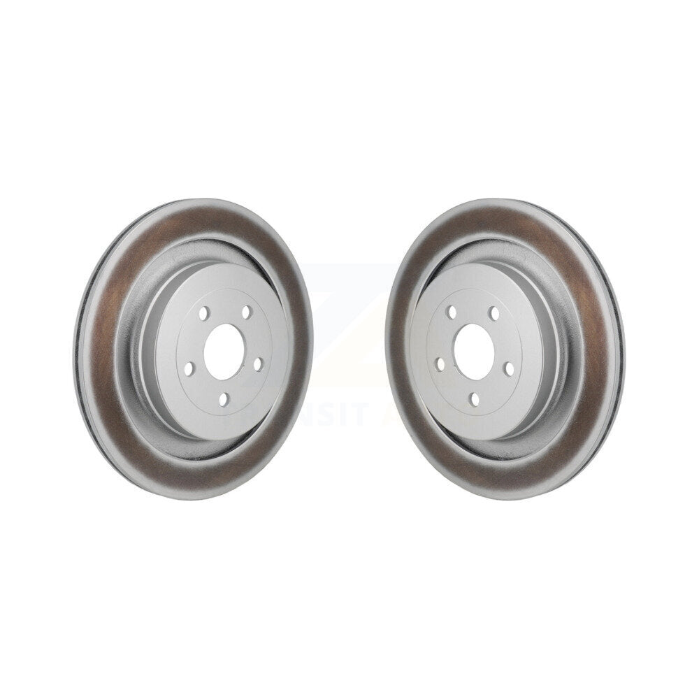 Coated Disc Brake Rotors Rear Pair For Ford Edge Lincoln Nautilus