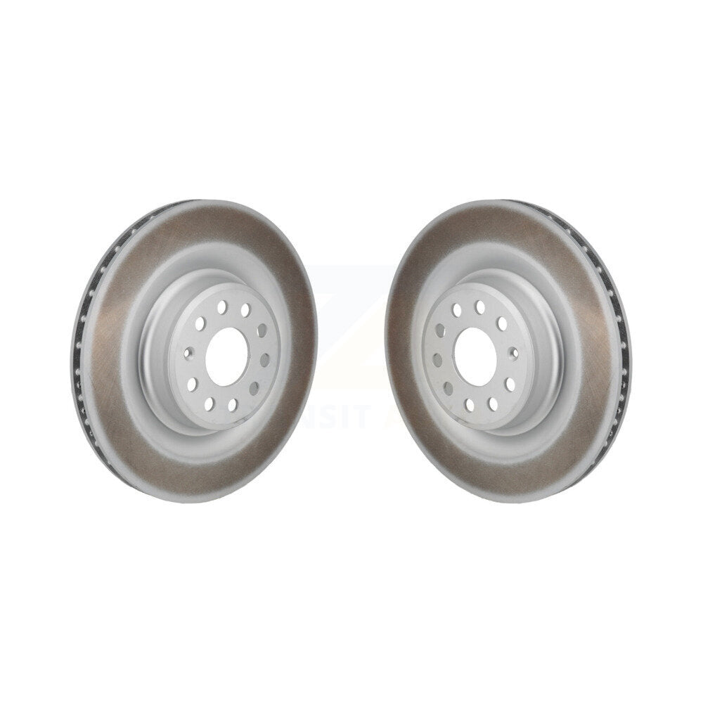 Coated Disc Brake Rotors Rear Pair For Tesla X S