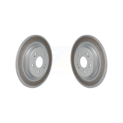 Coated Disc Brake Rotors Rear Pair For 2022-2024 Acura MDX