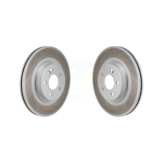 Coated Brake Rotor Rear Pair For Mercedes-Benz GLC300 C43 AMG GLC43 C450 GLC350e