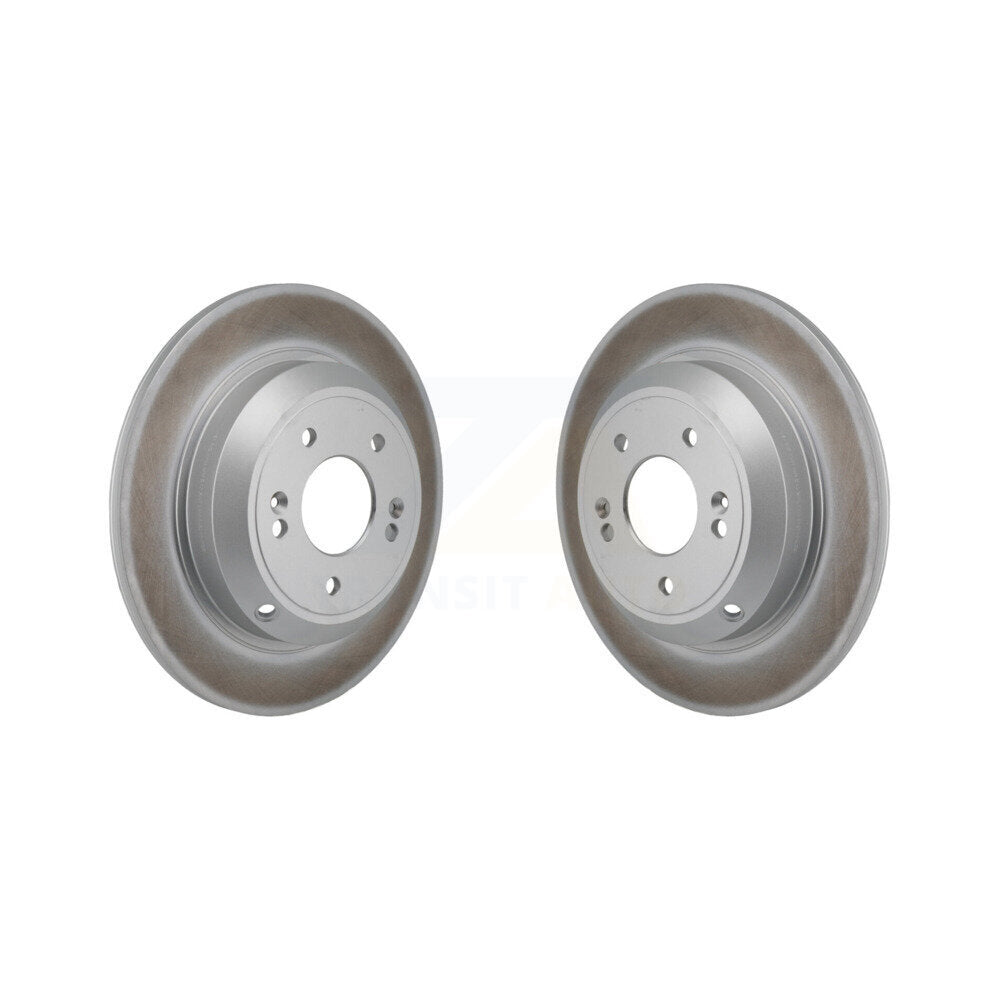 Coated Disc Brake Rotors Rear Pair For Genesis G70 Kia Stinger