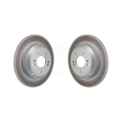 Coated Disc Brake Rotors Rear Pair For Genesis G70 Kia Stinger