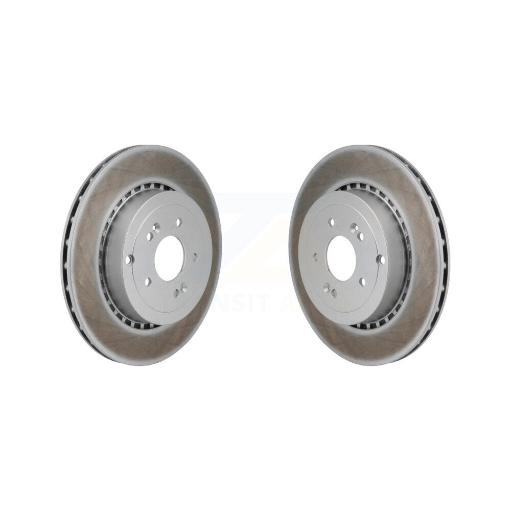 Coated Disc Brake Rotors Rear Pair For Genesis G70 Kia Stinger