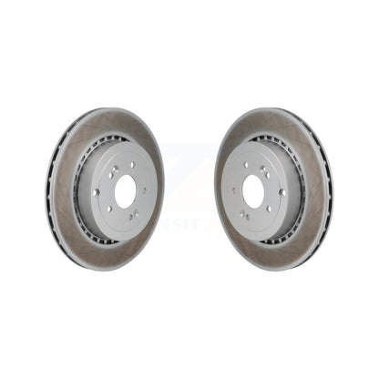 Coated Disc Brake Rotors Rear Pair For Genesis G70 Kia Stinger