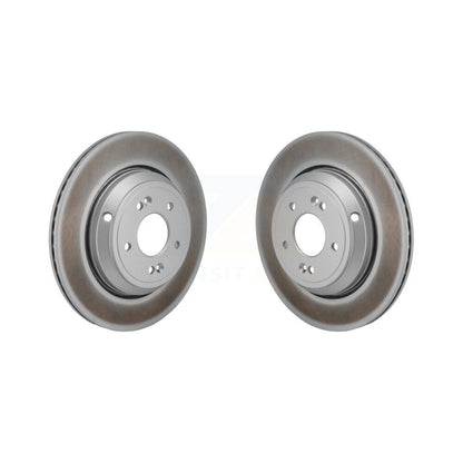 Coated Disc Brake Rotors Rear Pair For Genesis G70 Kia Stinger G80