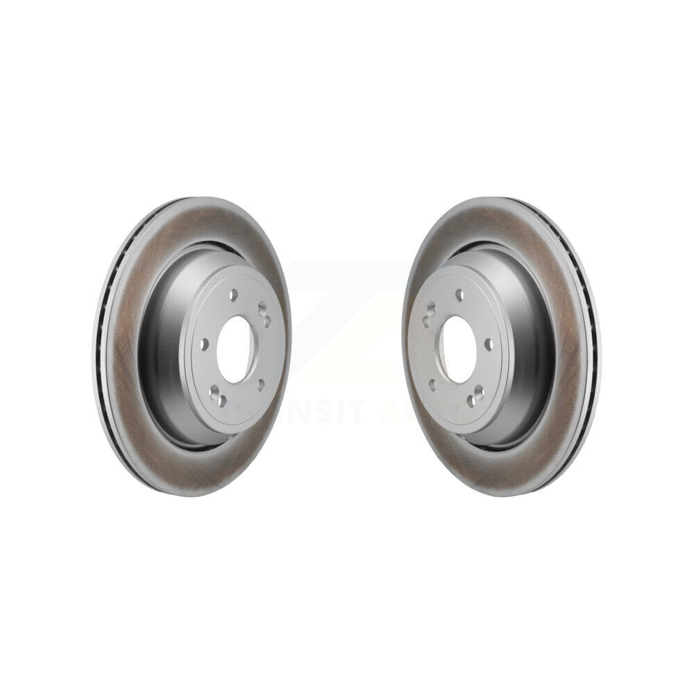 Coated Disc Brake Rotors Rear Pair For Hyundai Equus Kia K900