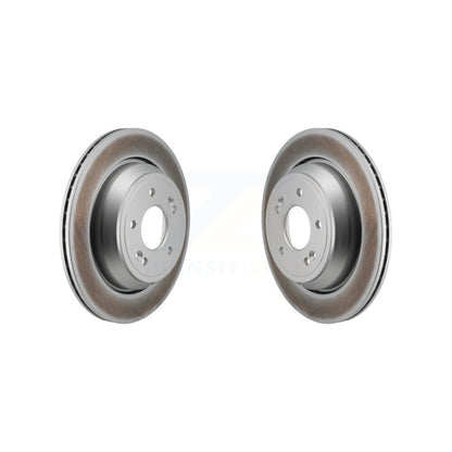 Coated Disc Brake Rotors Rear Pair For Hyundai Equus Kia K900