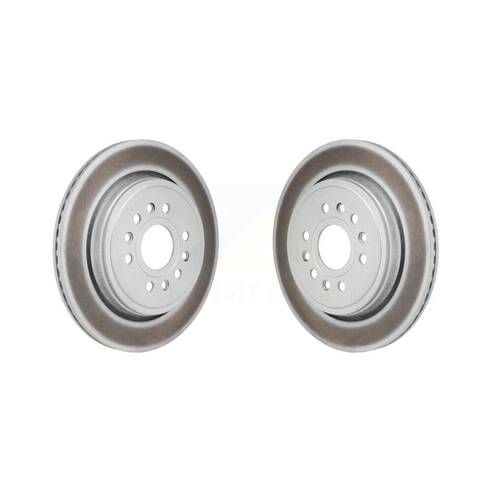 Coated Disc Brake Rotors Rear Pair For Ram 1500 Jeep Wagoneer Grand L