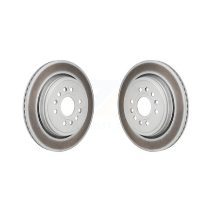 Coated Disc Brake Rotors Rear Pair For Ram 1500 Jeep Wagoneer Grand L