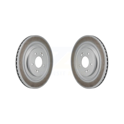 Coated Disc Brake Rotors Rear Pair For Hyundai Santa Fe Kia Sorento