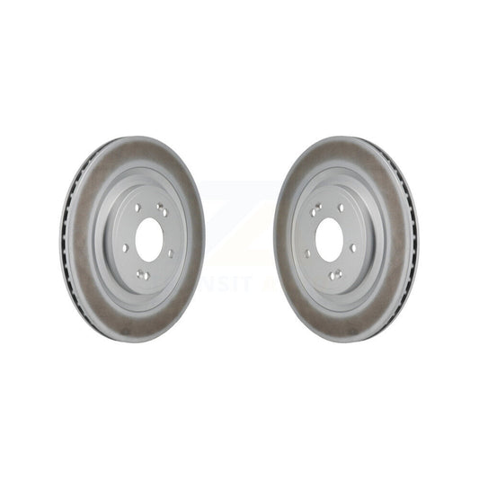 Coated Disc Brake Rotors Rear Pair For Hyundai Santa Fe Kia Sorento