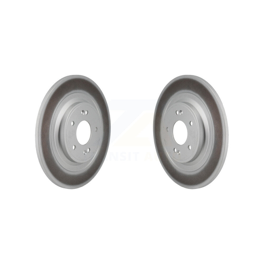 Coated Disc Brake Rotor Rear Pair For Kia Hyundai Carnival Santa Cruz Fe Sorento