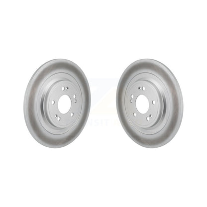 Coated Brake Rotor Rear Pair For Hyundai Ioniq 5 Genesis Kia EV6 GV70 6 GV60 G80