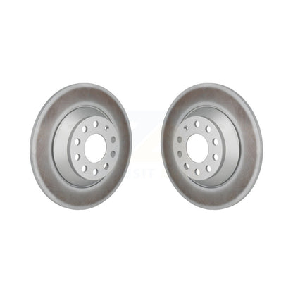 Coated Brake Rotors Rear Pair For 15-22 Mercedes-Benz C300 Without Sport Package