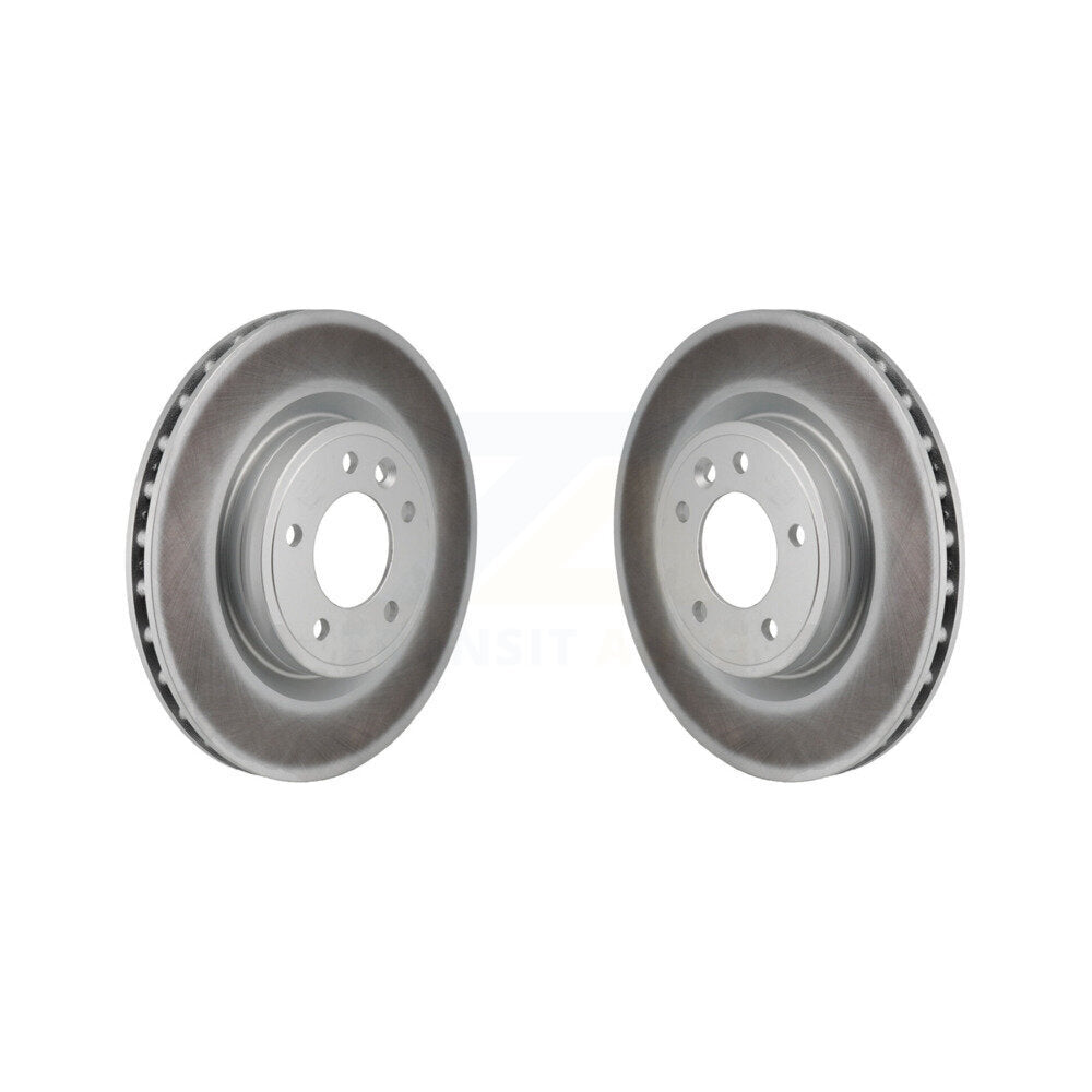 Coated Disc Brake Rotors Rear Pair For Land Rover Range Sport Discovery