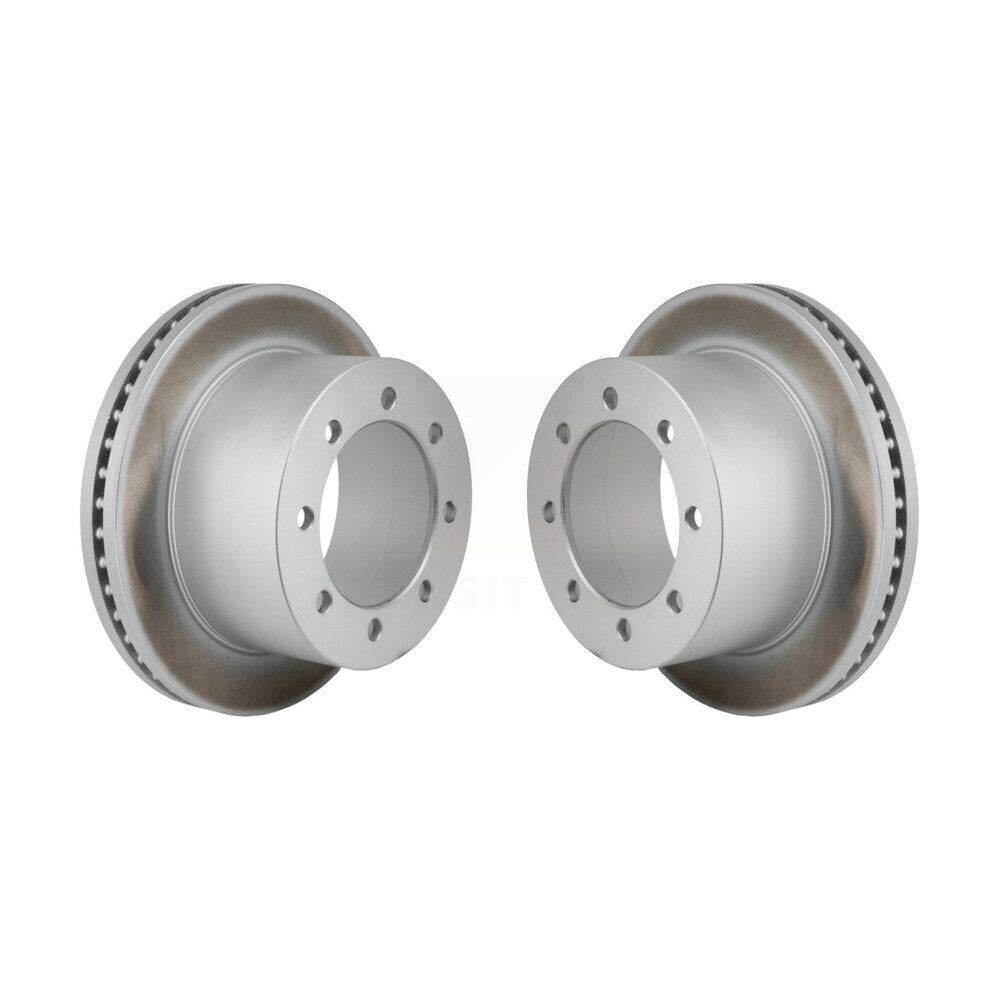 Coat Brake Rotors Rear Pair For 2020-2024 GMC Sierra 3500 HD Chevrolet Silverado