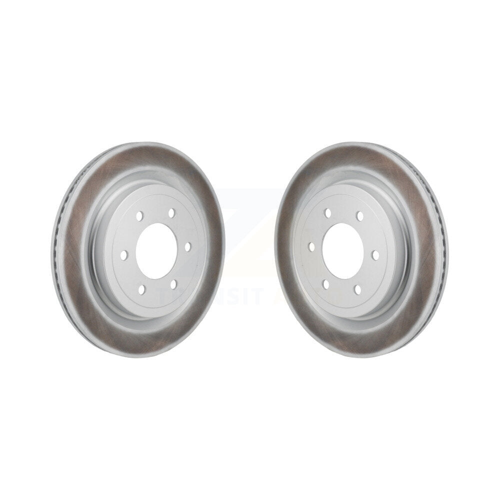 Coated Disc Brake Rotors Rear Pair For Ford F-150 Lightning