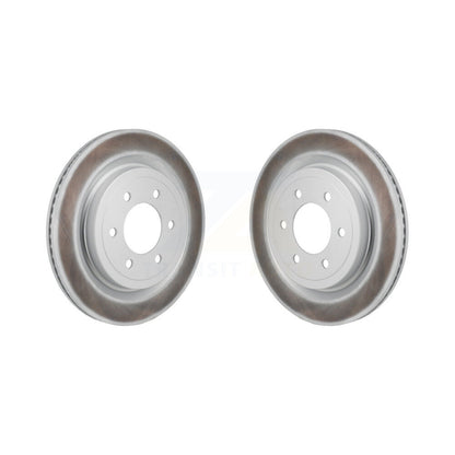 Coated Disc Brake Rotors Rear Pair For Ford F-150 Lightning