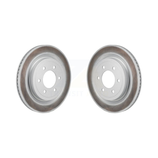 Coated Disc Brake Rotors Rear Pair For Ford F-150 Lightning