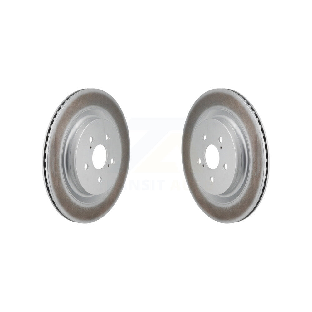 Coat Disc Brake Rotors Rear Pair For Toyota Highlander Lexus RX350 RX350h RX500h