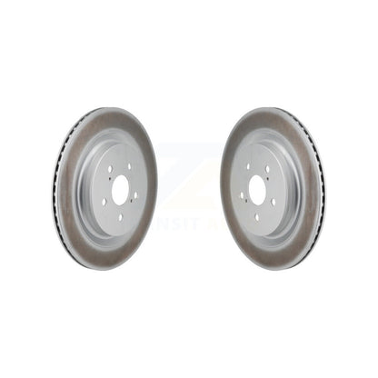 Coat Disc Brake Rotors Rear Pair For Toyota Highlander Lexus RX350 RX350h RX500h