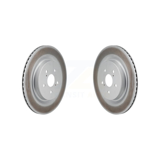 Coat Disc Brake Rotors Rear Pair For Toyota Highlander Lexus RX350 RX350h RX500h