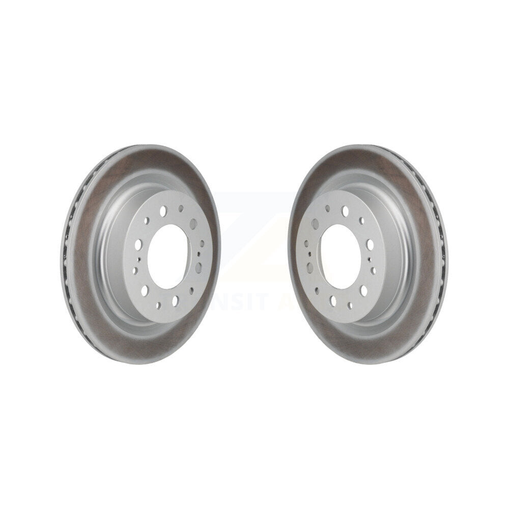 Coated Disc Brake Rotors Rear Pair For Toyota Tundra Sequoia Lexus LX600