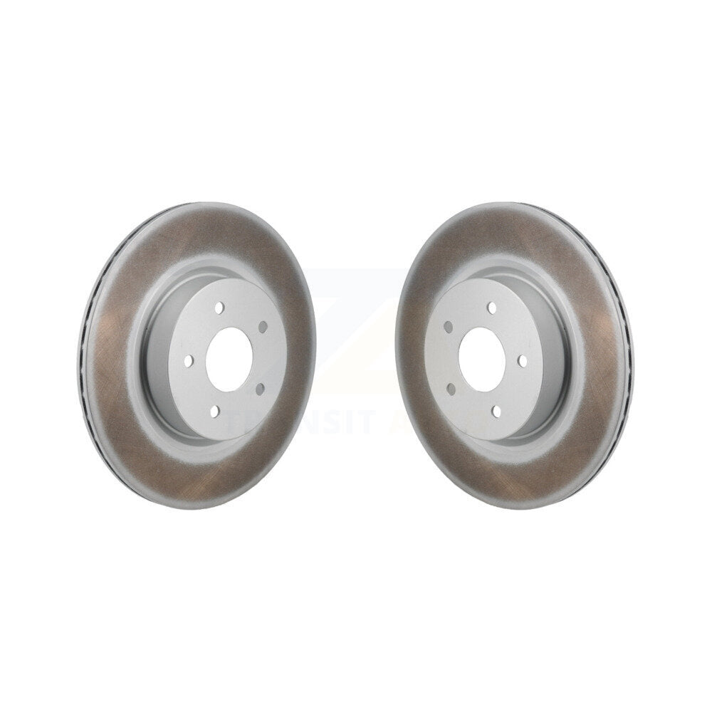 Coated Brake Rotor Rear Pair For Mitsubishi Outlander Nissan Pathfinder INFINITI
