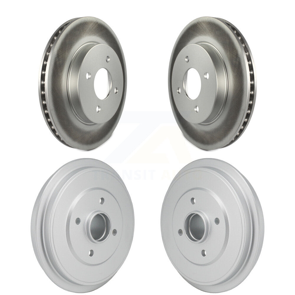 Disc Brake Rotors Drums Kit Front Rear For Nissan Micra Versa Note
