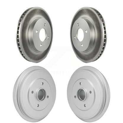 Disc Brake Rotors Drums Kit Front Rear For Nissan Micra Versa Note