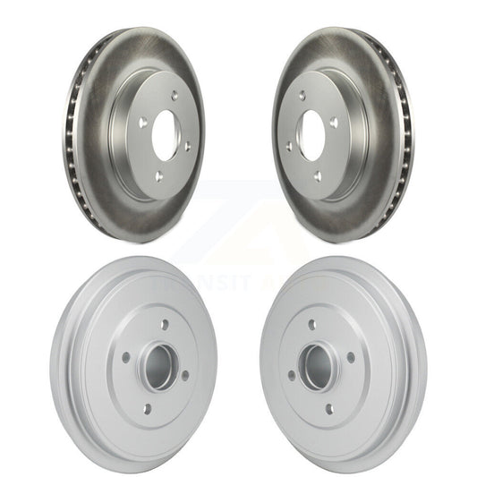 Disc Brake Rotors Drums Kit Front Rear For Nissan Micra Versa Note