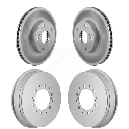 Brake Rotor Drum Kit Front Rear For 2015 Toyota Tacoma 4WD With 5 Lug Wheels