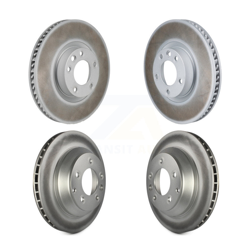 Coat Disc Brake Rotors Hub Front Rear Kit For Volkswagen Touareg Porsche Cayenne