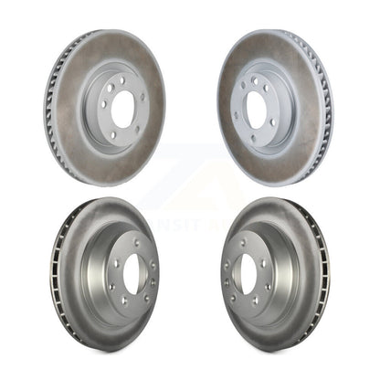 Coat Disc Brake Rotors Hub Front Rear Kit For Volkswagen Touareg Porsche Cayenne