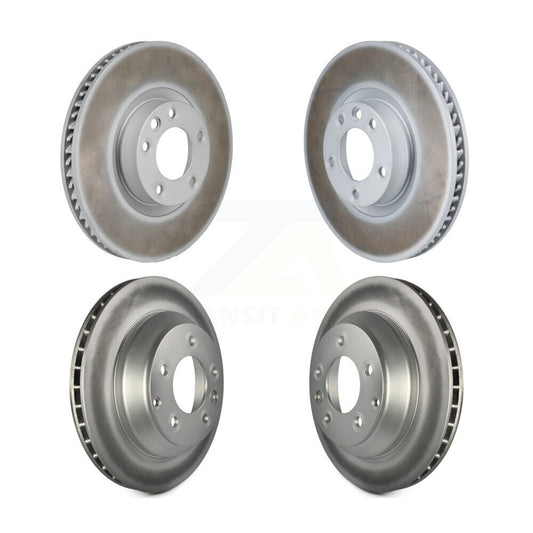 Coat Disc Brake Rotors Hub Front Rear Kit For Volkswagen Touareg Porsche Cayenne