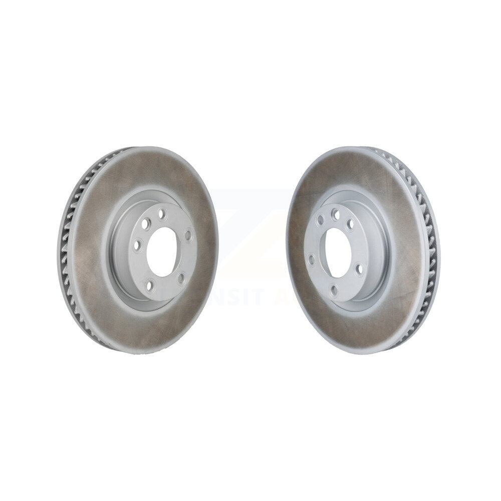 Coated Disc Brake Rotors Front Kit For Volkswagen Touareg Porsche Cayenne