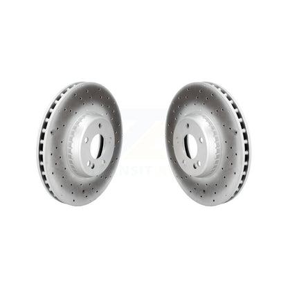 Coated Disc Brake Rotors Front Pair For Mercedes-Benz GLC300 C300 C400 C350e