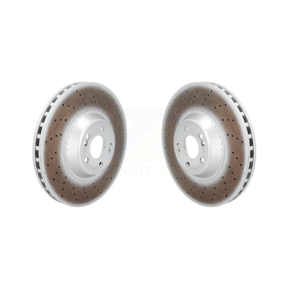 Coated Disc Brake Rotors Front Pair For Mercedes-Benz S550 S560 S450 S550e