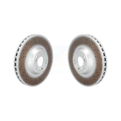 Coated Disc Brake Rotors Front Pair For Mercedes-Benz S550 S560 S450 S550e