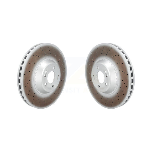 Coated Disc Brake Rotors Front Pair For Mercedes-Benz S550 S560 S450 S550e