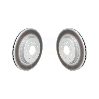 Coated Disc Brake Rotors Rear Pair For Cadillac CT4