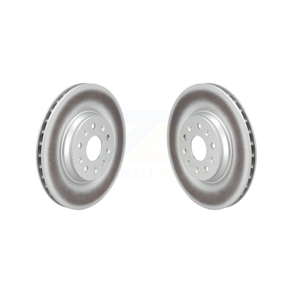 Coat Brake Rotor Rear Pair For Chevrolet Corvette With 339mm Diameter