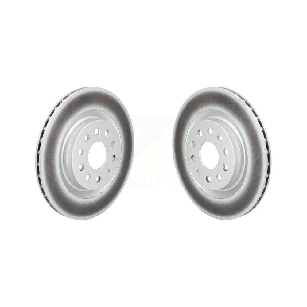 Coated Brake Rotors Rear Pair For Jeep Grand Cherokee L With Vented
