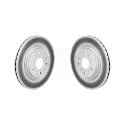 Coated Brake Rotors Rear Pair For Jeep Grand Cherokee L With Vented