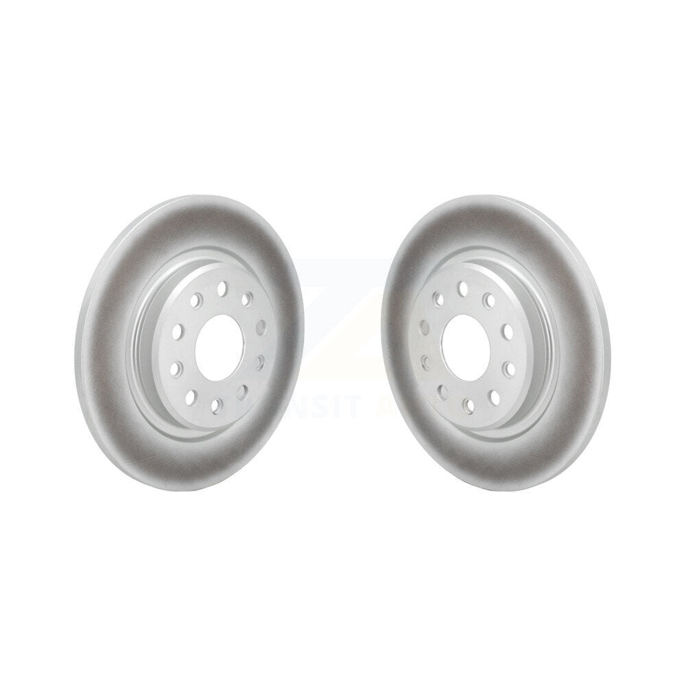 Coat Disc Brake Rotor Rear Pair For Jeep Grand Cherokee L With Solid Rotors