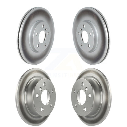 Coat Disc Brake Rotor Front Rear Kit For 2022-2023 Mini Cooper S with GAS engine