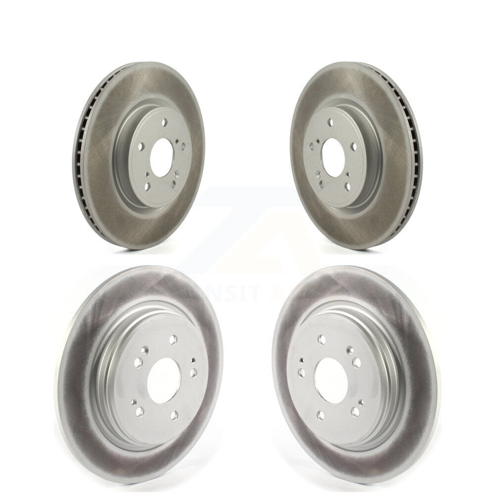 Coated Disc Brake Rotors Front Rear Kit For 2023-2024 Honda HR-V